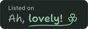 Listed on Ah, lovely!